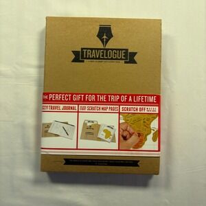 Luckies of London Travelogue Travel Journal with 8 Scratch Map Pages LUKTRAV NEW